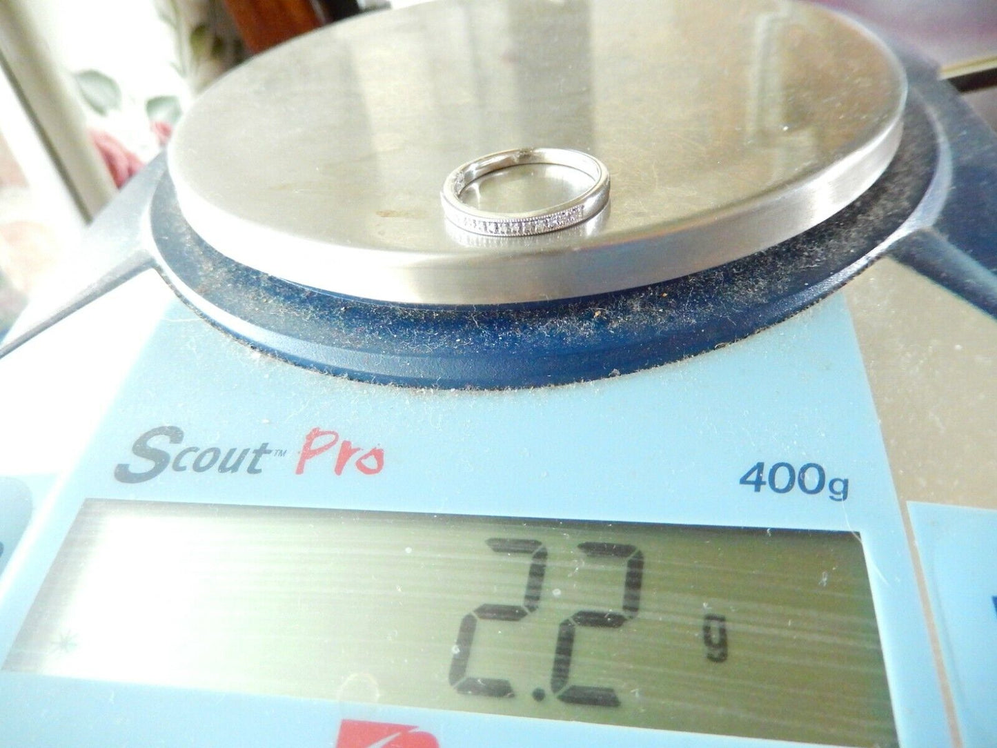 15 Diamond Platinaire Women's Wedding Ring Band 2.5mm Wide Size7.25