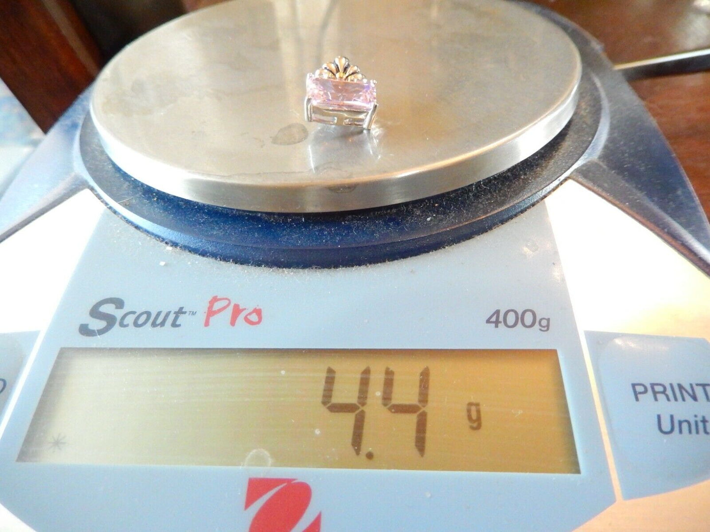 *NEW* SALE! 5CT Flawless Pink Sapphire Sterling Silver Pendant