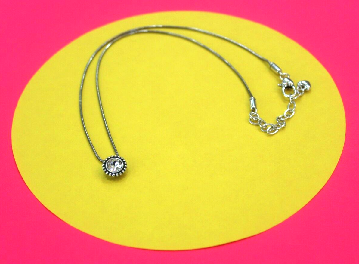 Brighton Petite Necklace/Silver-Plated Swarovski Crystal