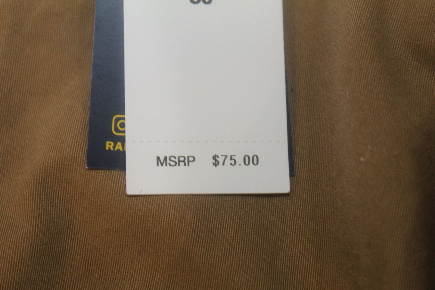 *NWT* $75.Polo Ralph Lauren Men Khaki Chino Shorts Stretch Classic Fit 9" Siz 42