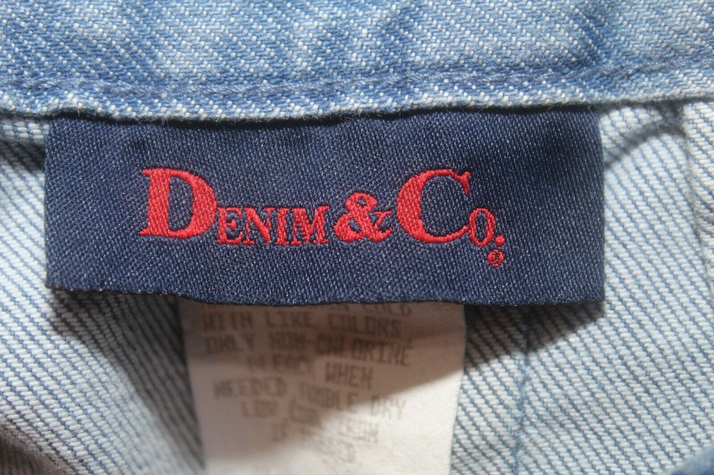Denim & Co Jeans Womens Blue Denim Maxi Skirt Long Modest Elastic Waist Sz 12