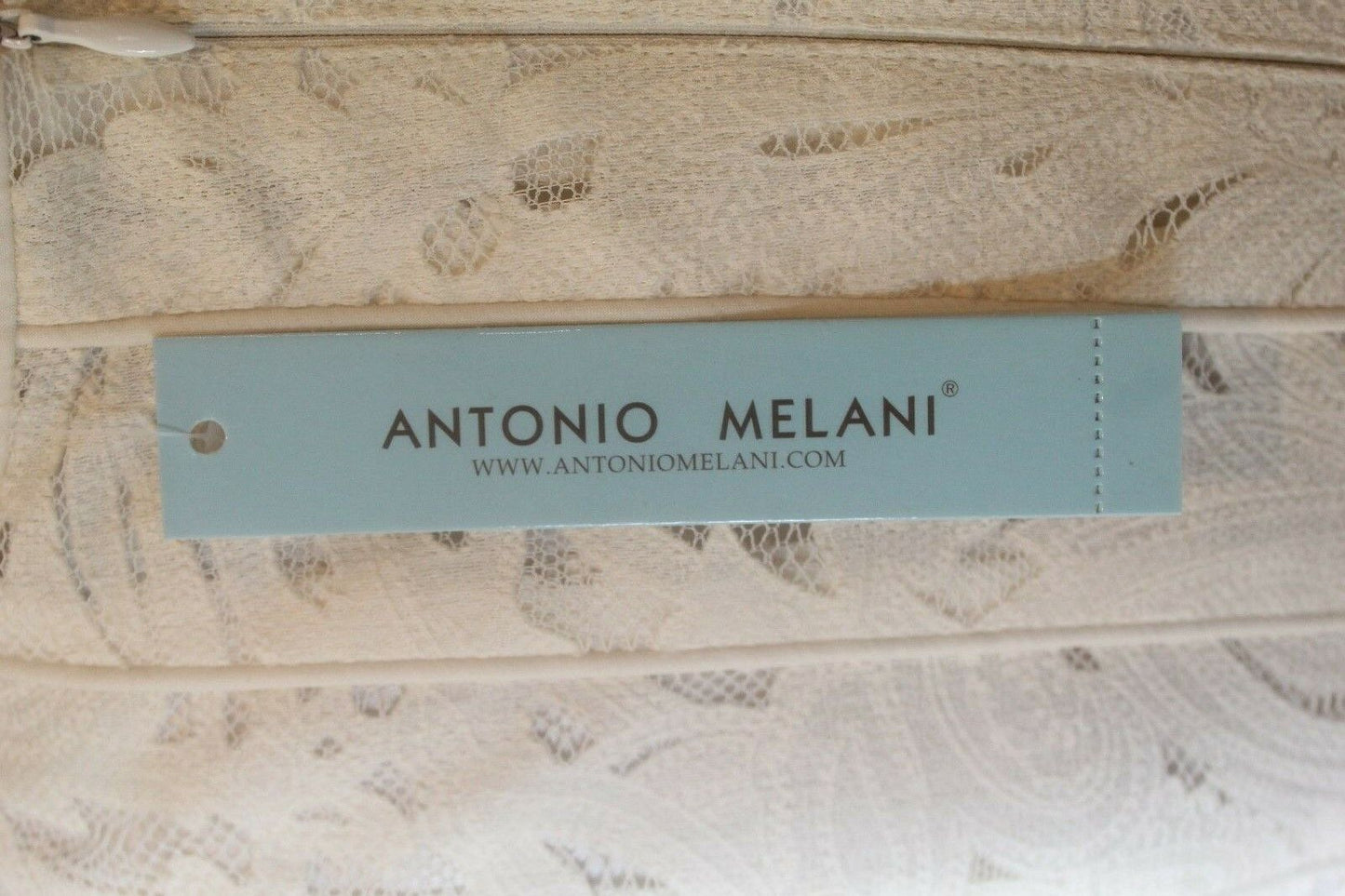 *NWT* $199. Antonio Melani Sleeveless Lace Fully Lined Linen Color Dress Sz 2