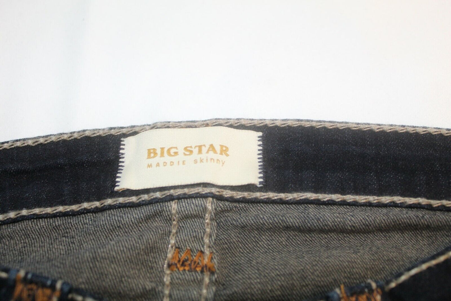 *NWOT* Big Star MADDIE SKINNY Black Embroidered Stitching Sz 26 x 28