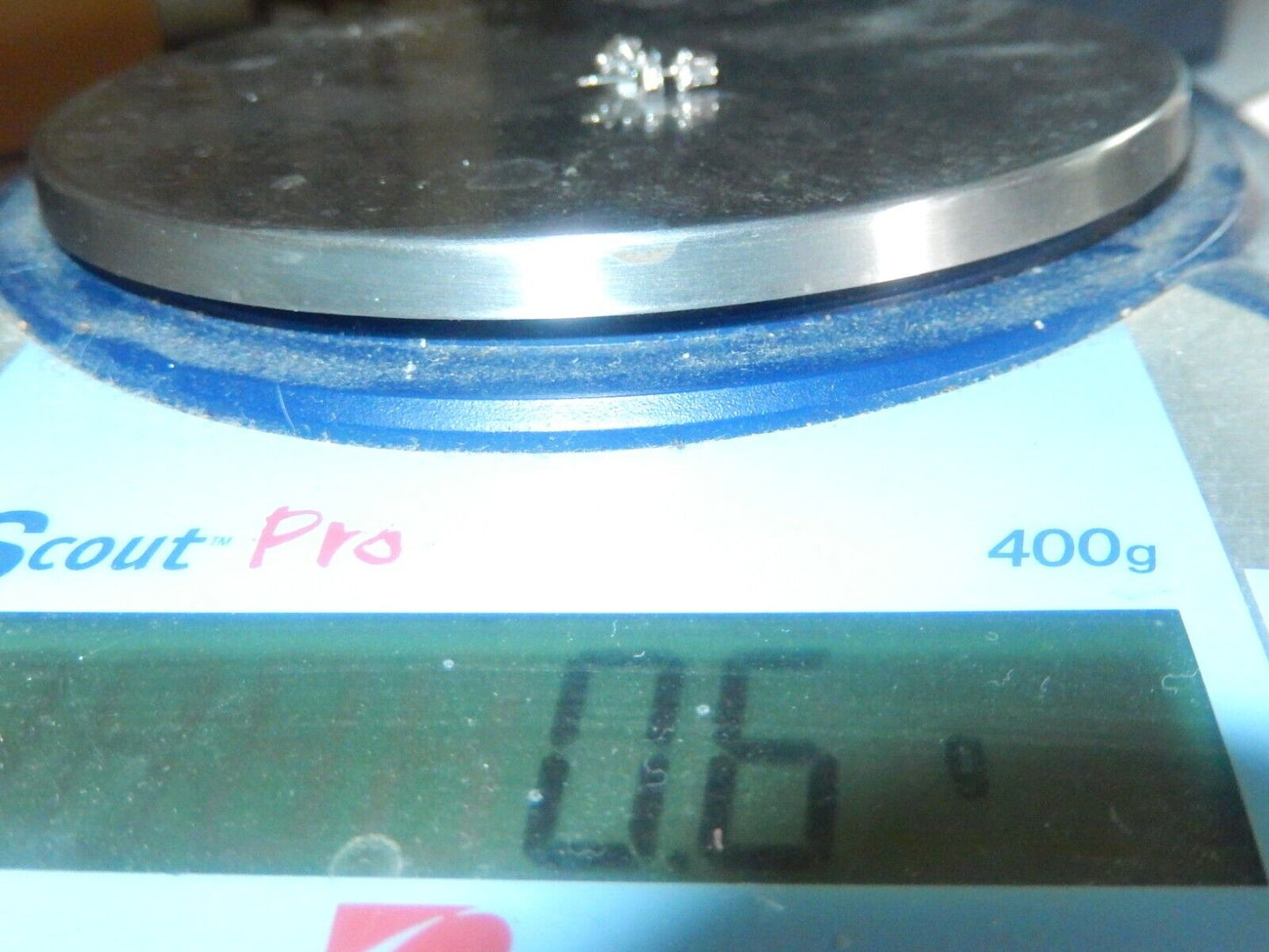 *VINTAGE* 1/5CT Round Cut Natural Diamond Solitaire Buttercup Stud Earrings