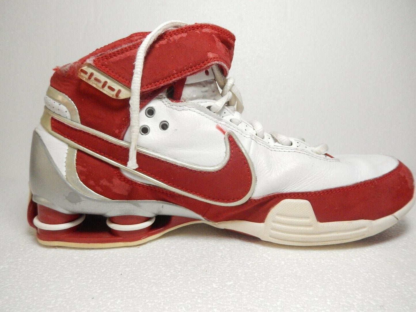 2007 NIKE SHOX ELITE II 2 TB WHITE RED SILVER FAMILY LN3 316904-161 Sz 7