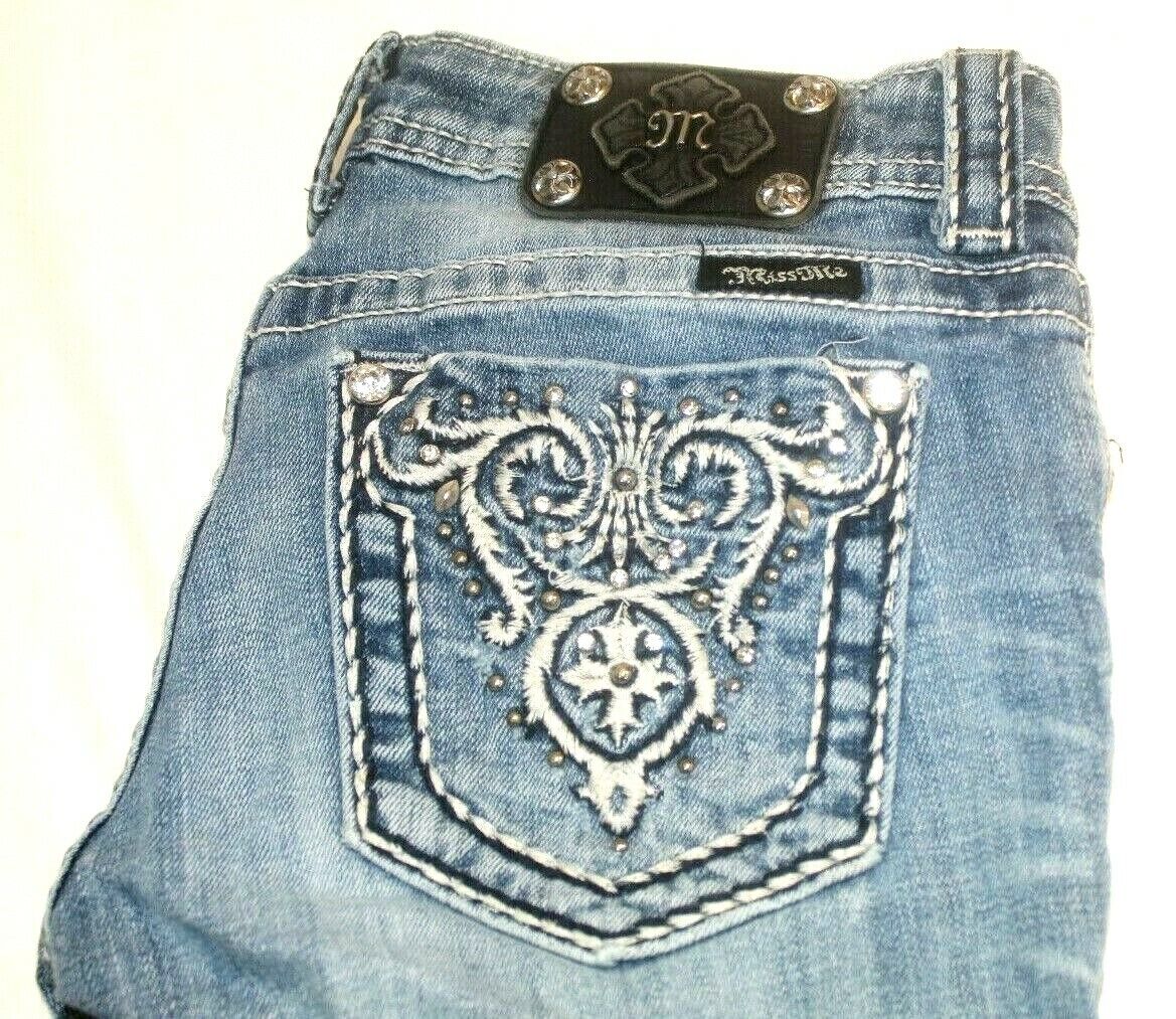 Miss Me Bermuda Shorts Embellished Pockets JP5341M Size 27