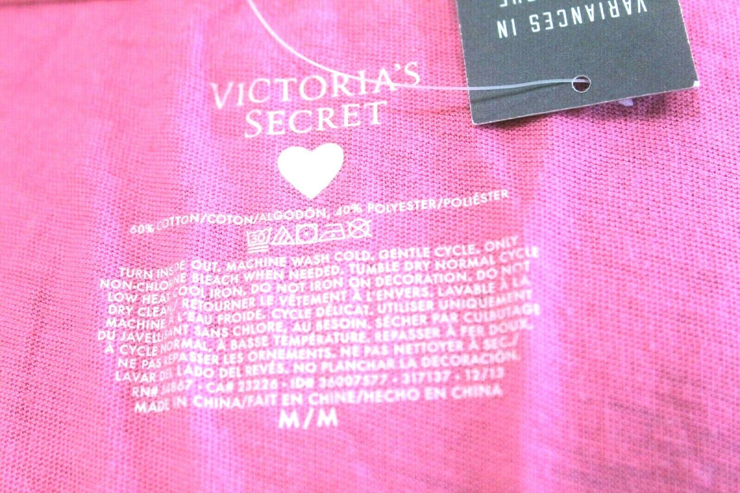 *NWT* Victoria's Secret Angel "Come Back To Bed" Short Sleeve Sleep Tee Pink M