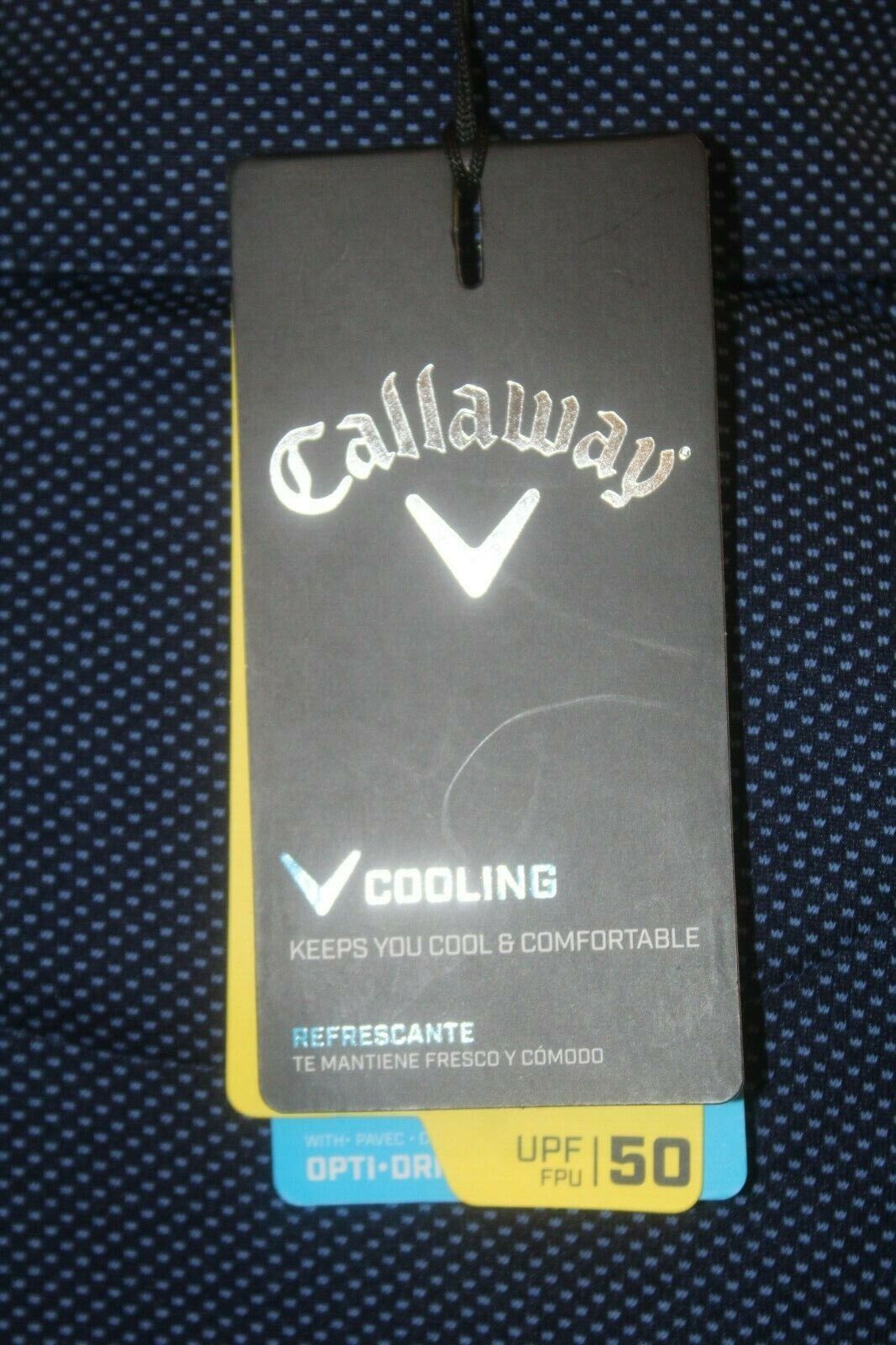 *NWT* $65. Callaway Opti-Dri Swing Tech Short Sleeve Golf Polo Shirt Men's Med