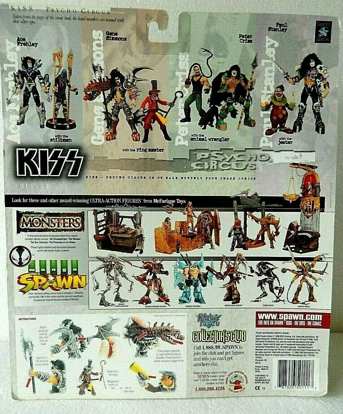 TAS038089 - 1998 McFarlane Toys Kiss Psycho Circus Gene Simmons The Ring Master