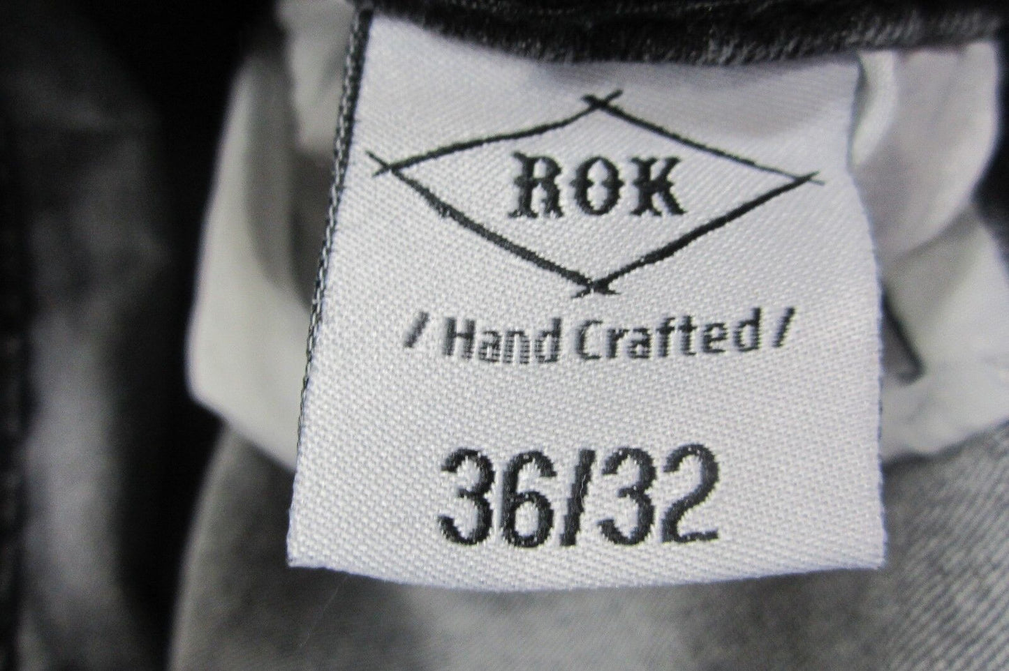 NWOT Men's ROK Black/Grey Straight Leg Jeans Size 36 x 32