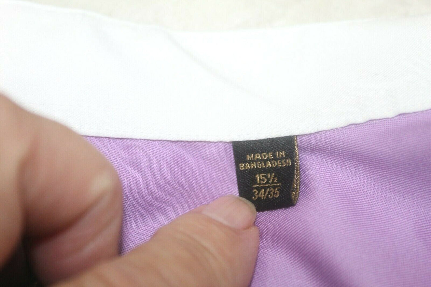 DONALD TRUMP Shirt 15 1/2 34/35 SIGNATURE COLLECTION WINKLE FREE FRENCH CUFF