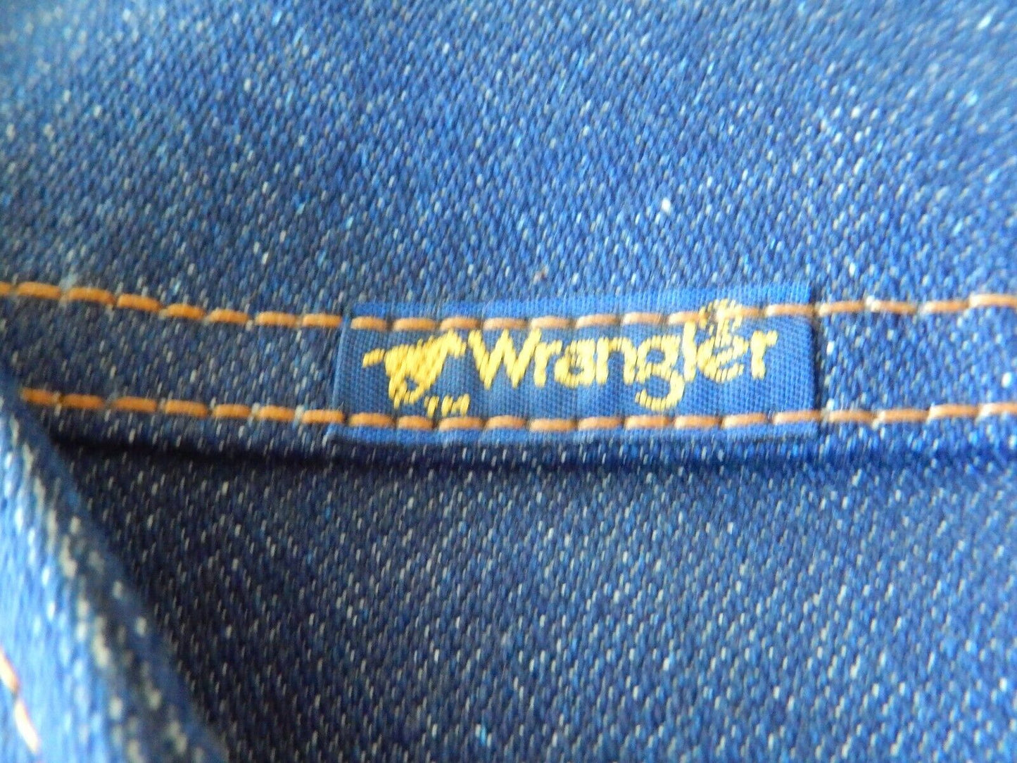 Vintage "NEW" Wrangler Size Small Western Trucker Sherpa Lined Denim Jean Vest