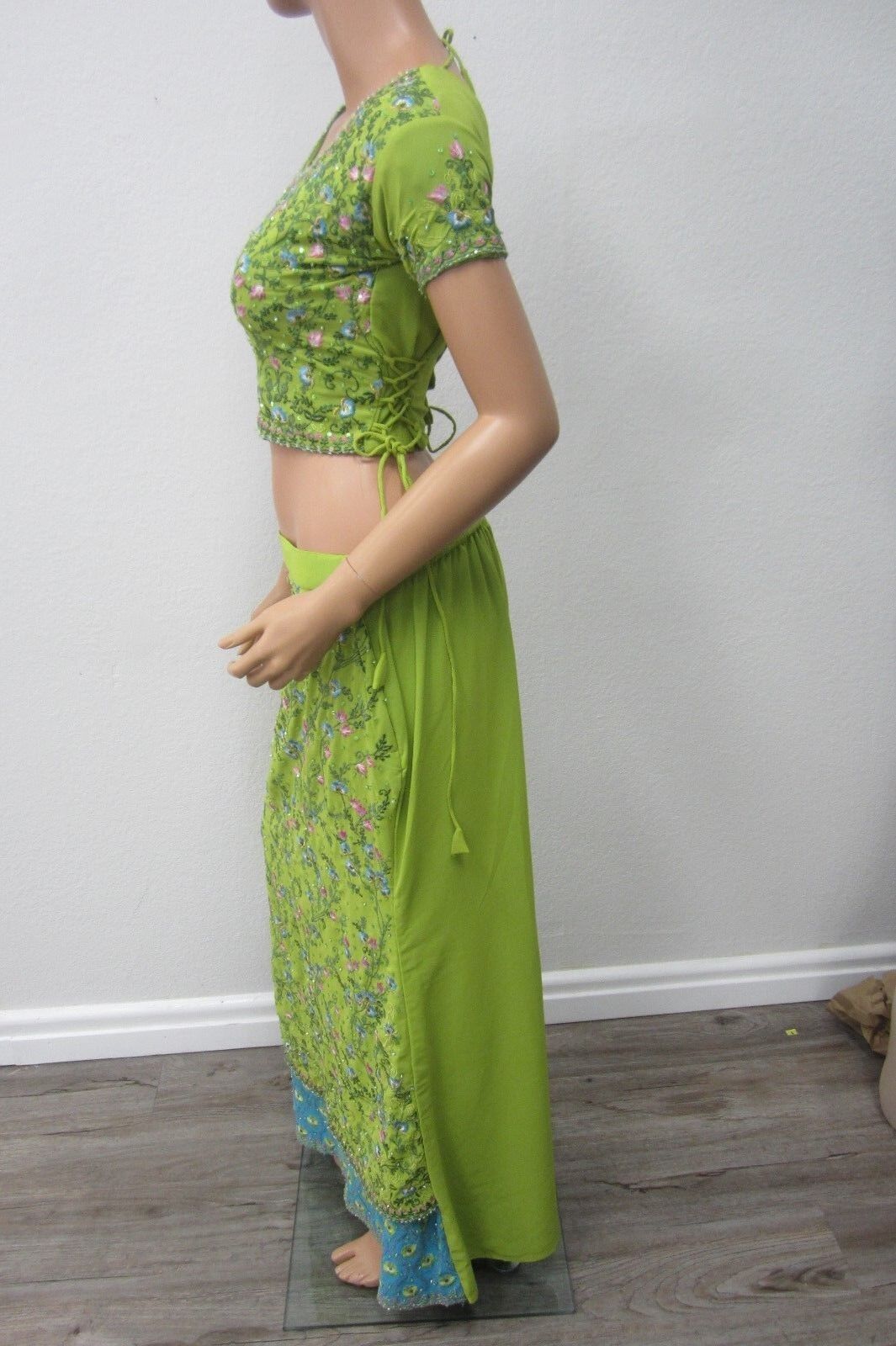 Beautiful Party Evening 3 Pc Saree Women Fashion Clothing Wrap Sari