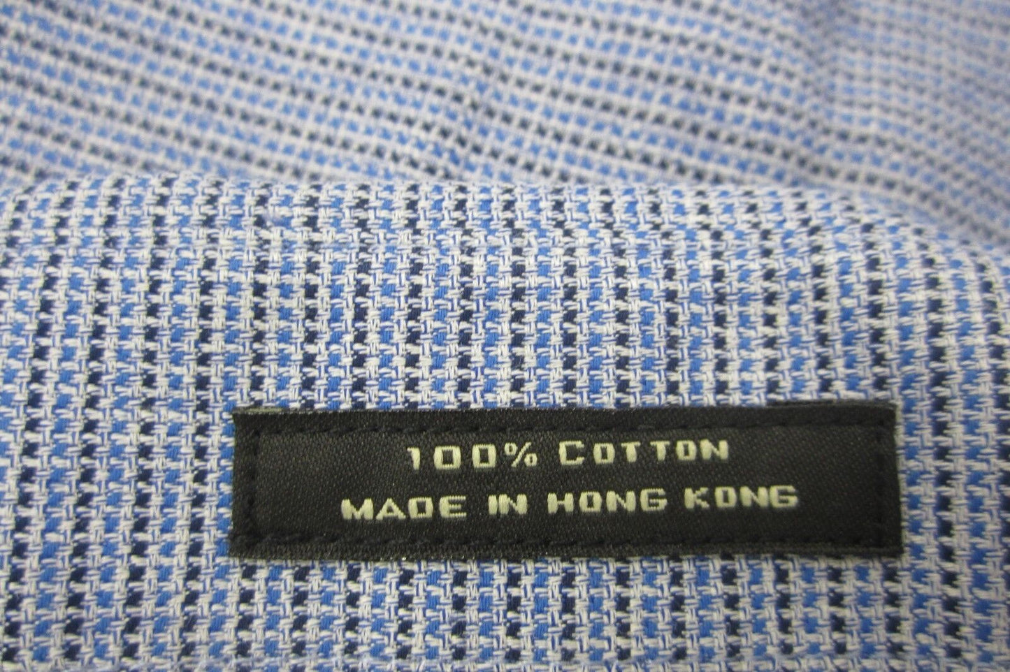 *NWT* Neiman Marcus Trim Fit Blue Check Button-Down Dress Shirt 15.5 x 32/33