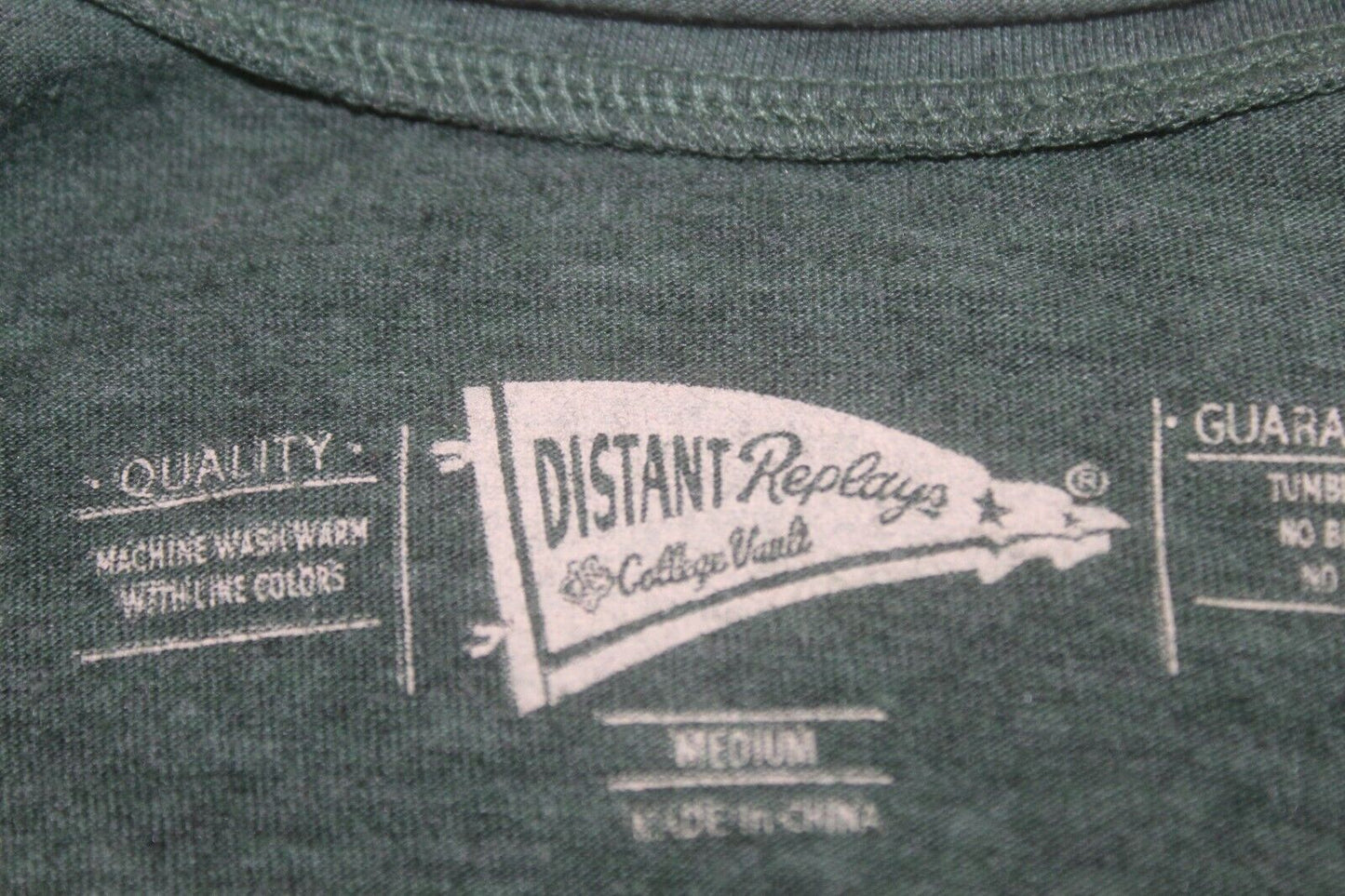 Vintage Baylor University College Vault Distant Replays Graphic LS Shirt Sz Med