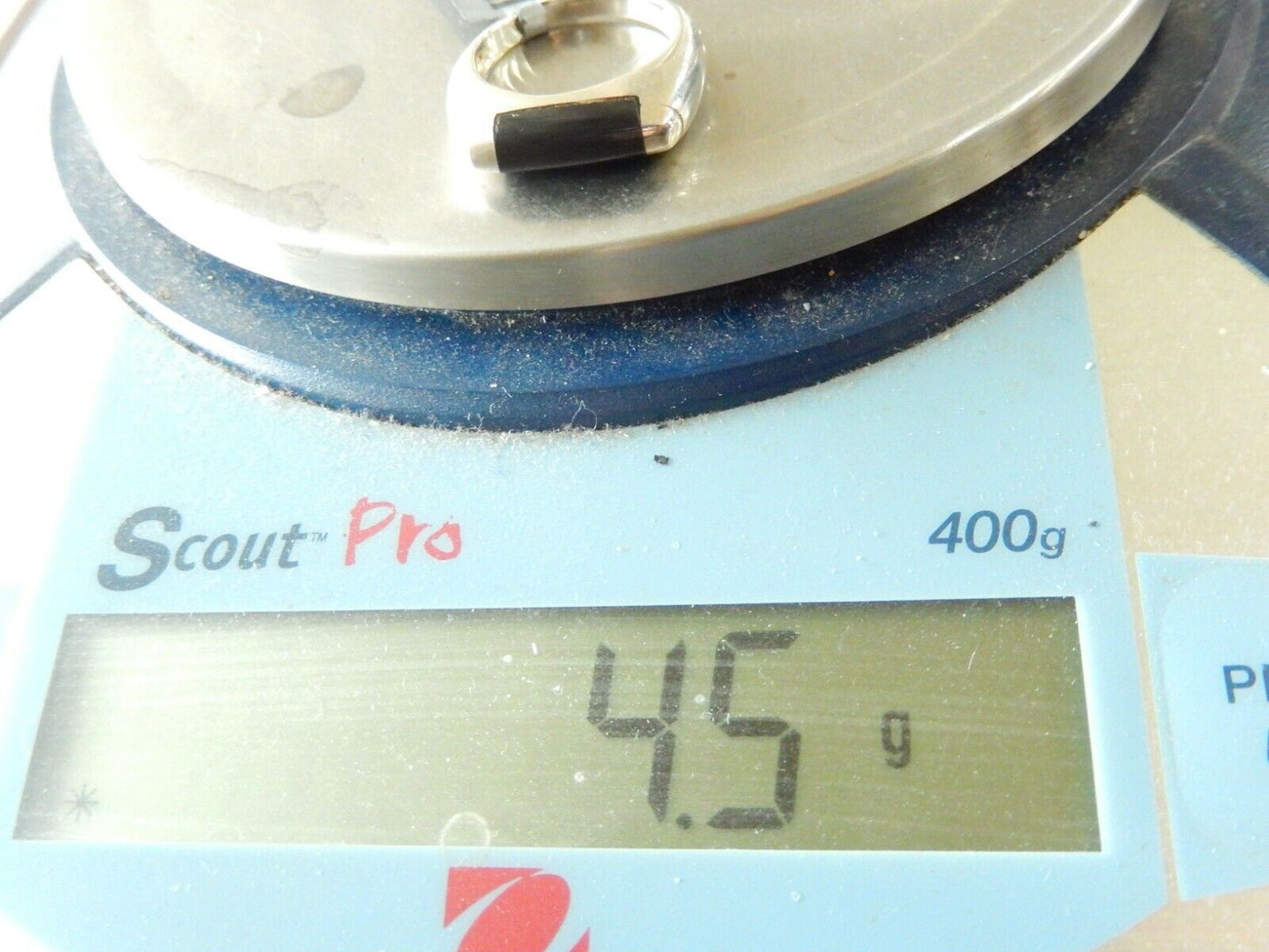 *VINTAGE* Sterling Silver Black Onyx Ring Size 8