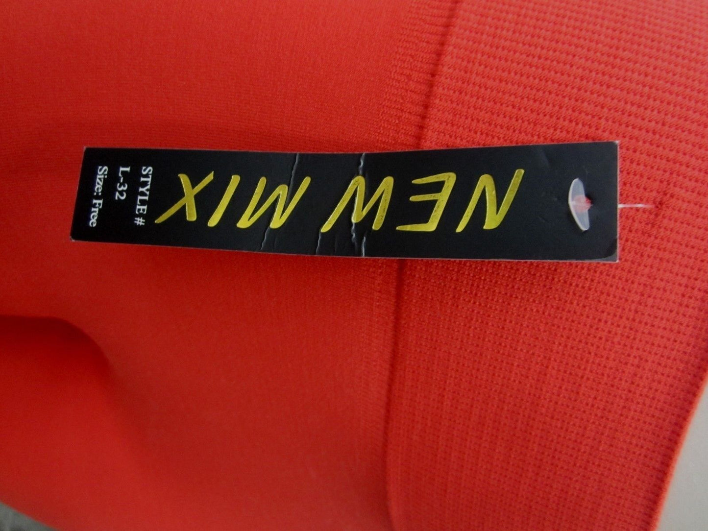 NWT New Mix Leggings Women One Size Red Stretch Yoga Elastic 32" Length