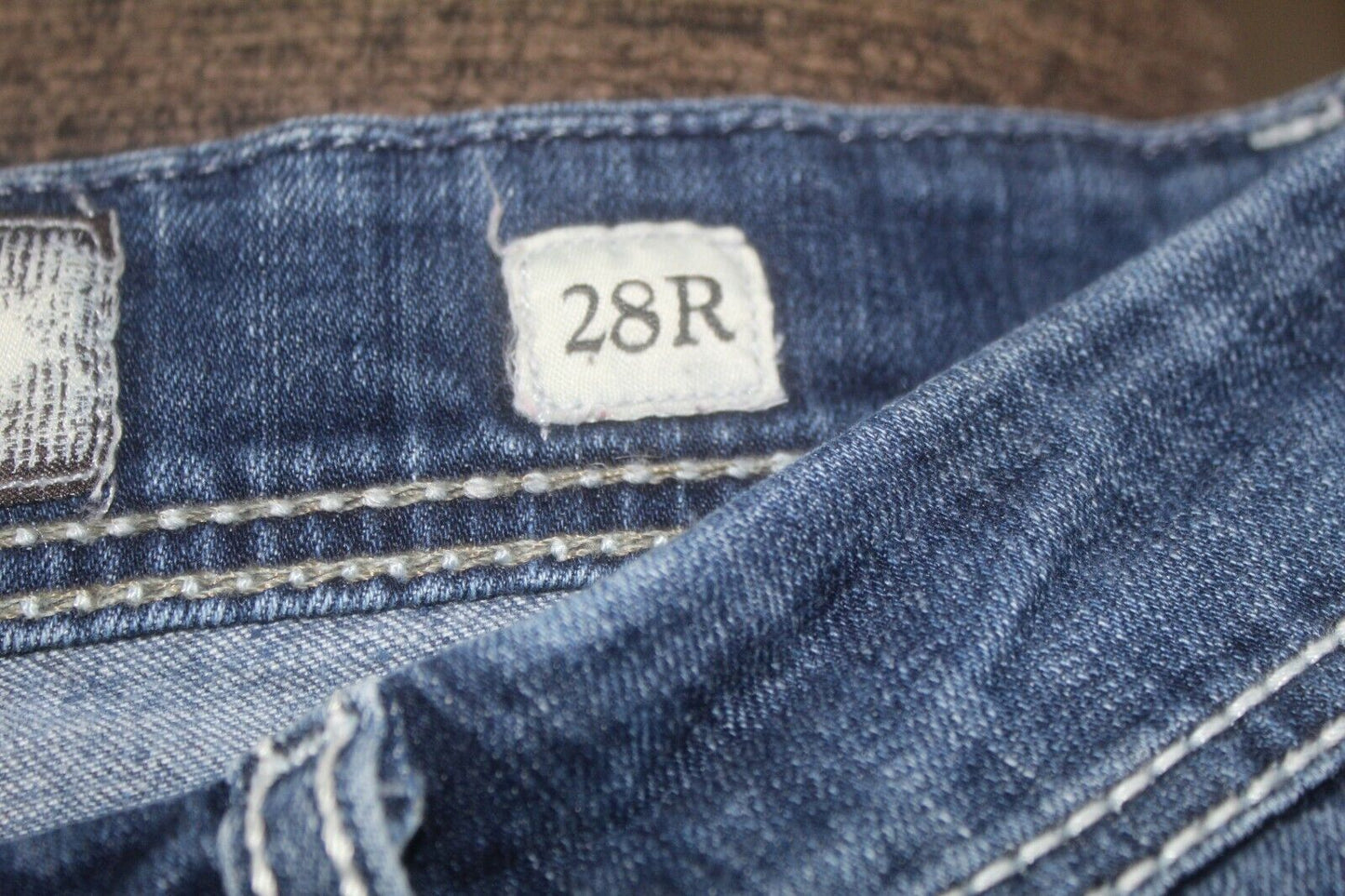 BKE Women's 28R Harper Medium Wash Mid Rise Skinny Denim Blue Jeans