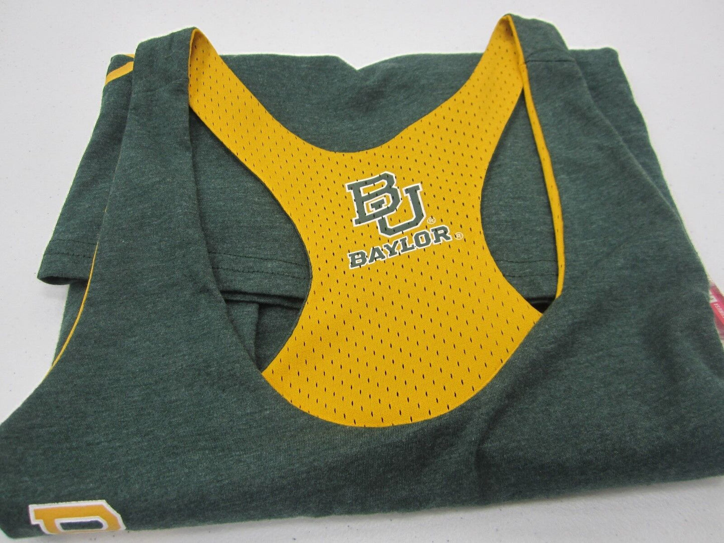 NWT BAYLOR UNIVERSITY Colosseum Women's Reversible Tank Top Size Large