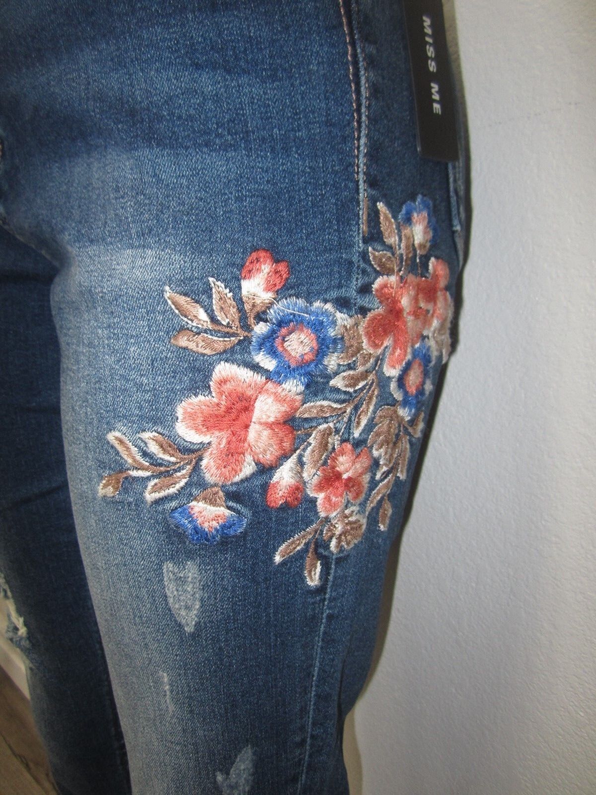 NWT WOMEN'S MISS ME JEANS M2056AK MID RISE ANKLE SKINNY CUT SIZE 27 x 27