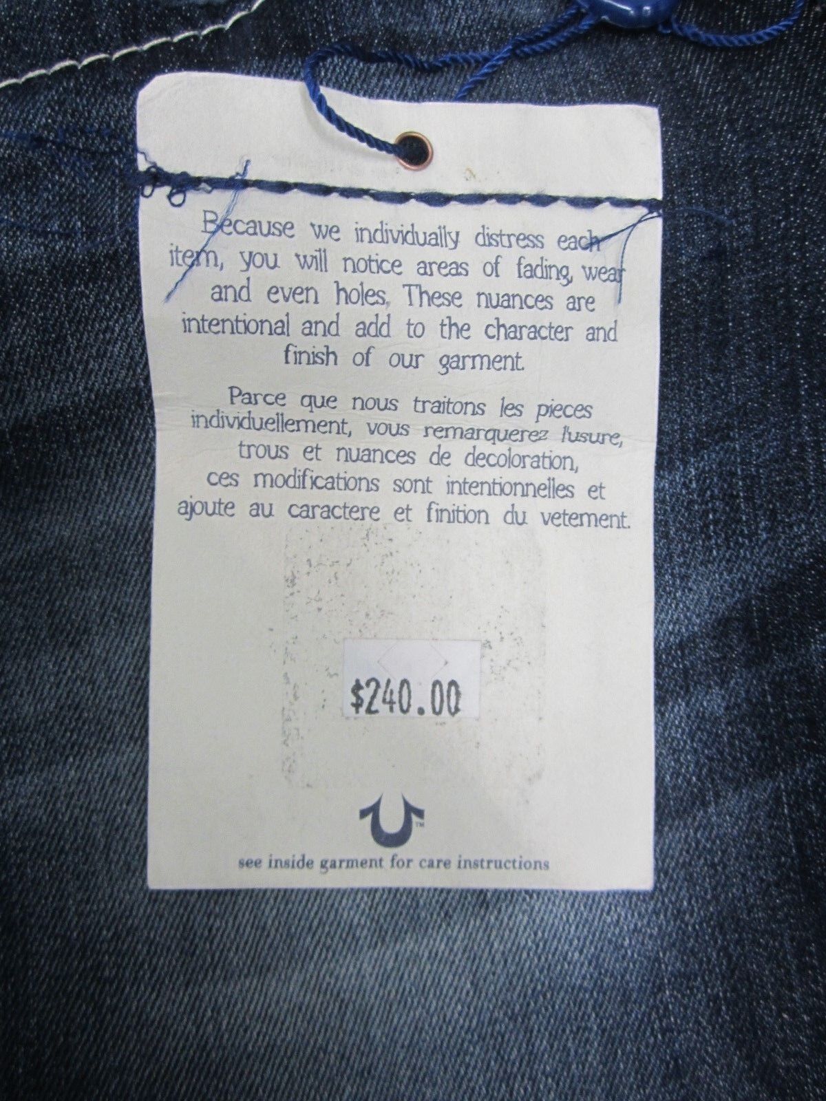 AUTHENTIC NWT True Religion Womens Jeans Skinny Flap Pocket 25 X 31 Medium Dark