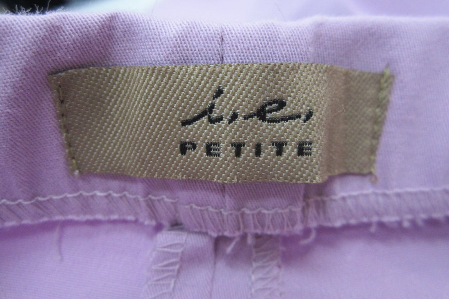 NWT i.e. ie Brand Petite Lycra Bright Idea Pants Lavender Career Size 8P x 26.5L