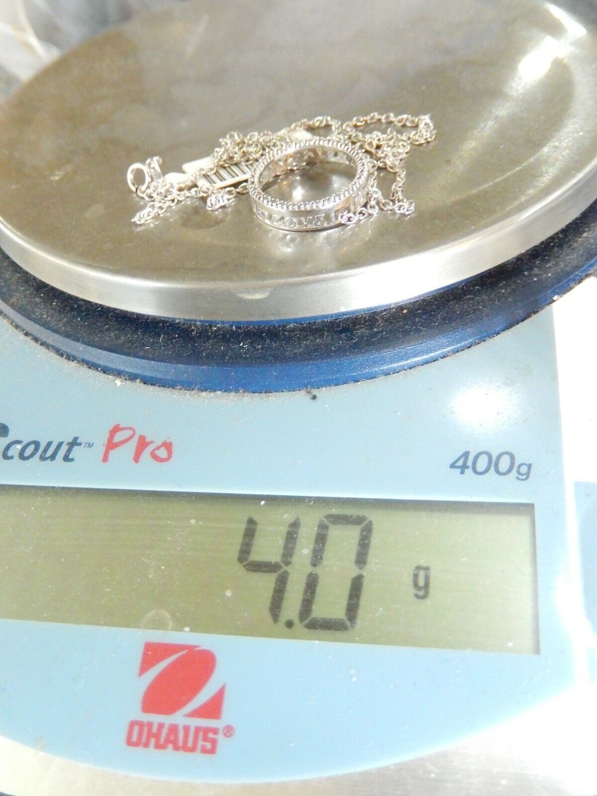 14K White Gold 1/3 Ct 31 Round Diamond Circle of Life Pendant with 18" Chain