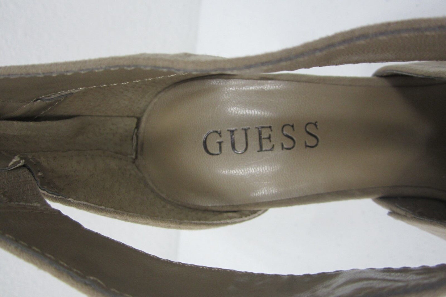 *NEW* Guess Faux Suede High Heel Back Zipper High Heels Size 8 M