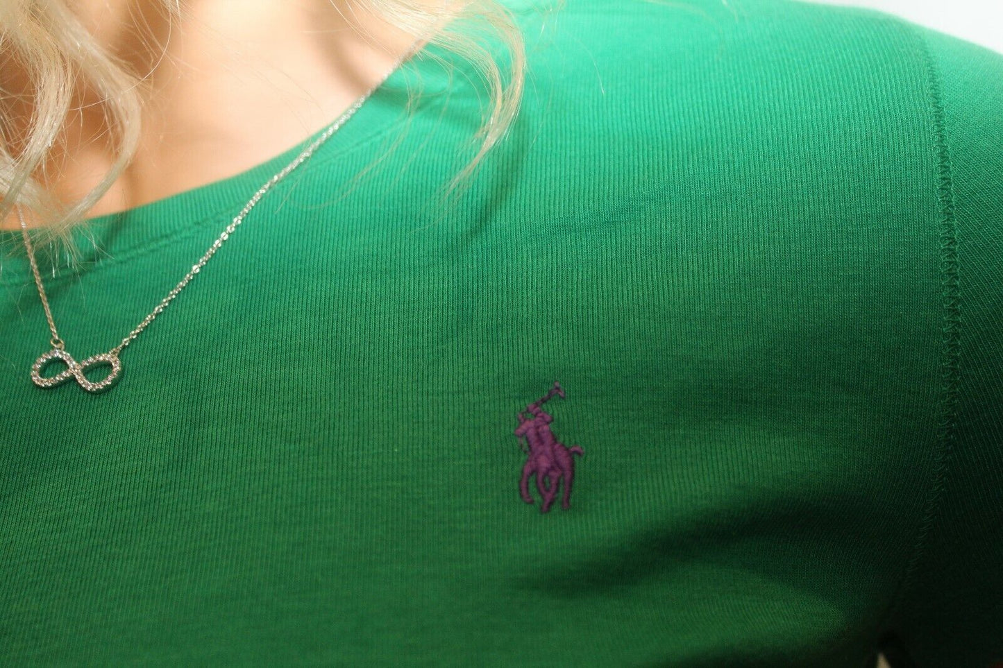 *NEW* Girls RALPH LAUREN POLO Green Cotton T-Shirt Size XL 16