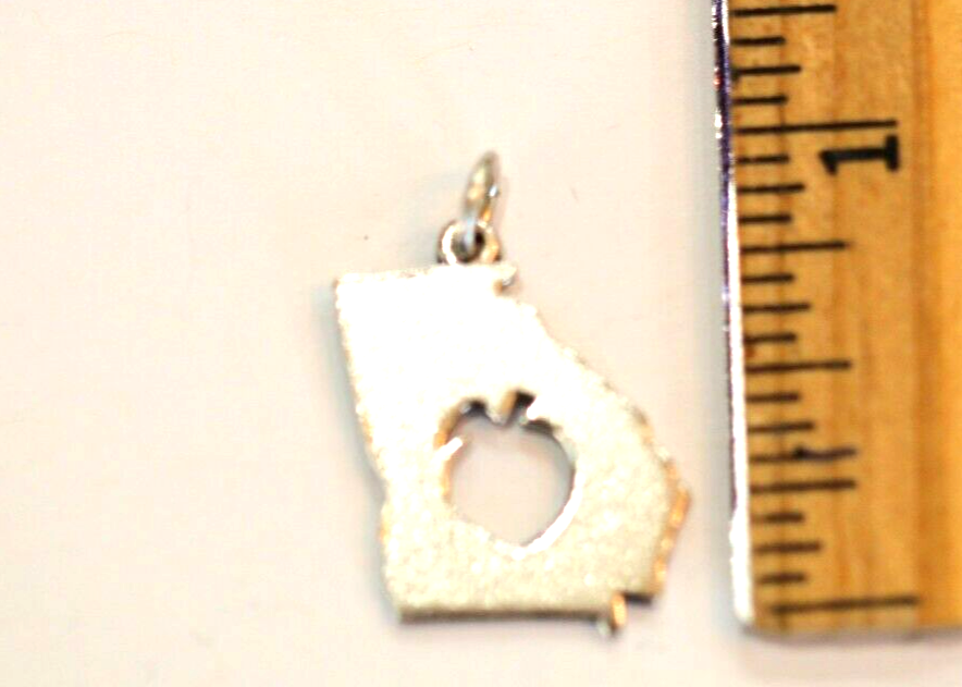 *RETIRED* R A R E - James Avery Sterling Silver Georgia State Peach Charm