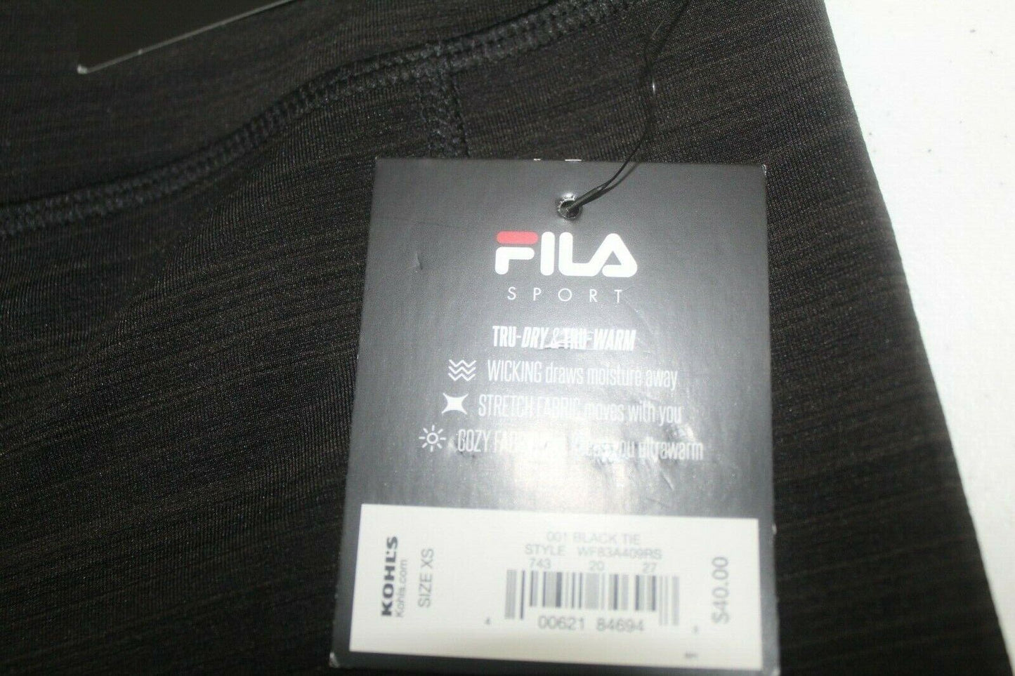 NWT* $40 FILA SPORT Women Performance Yoga Workout Exercise Capris Leggings XS