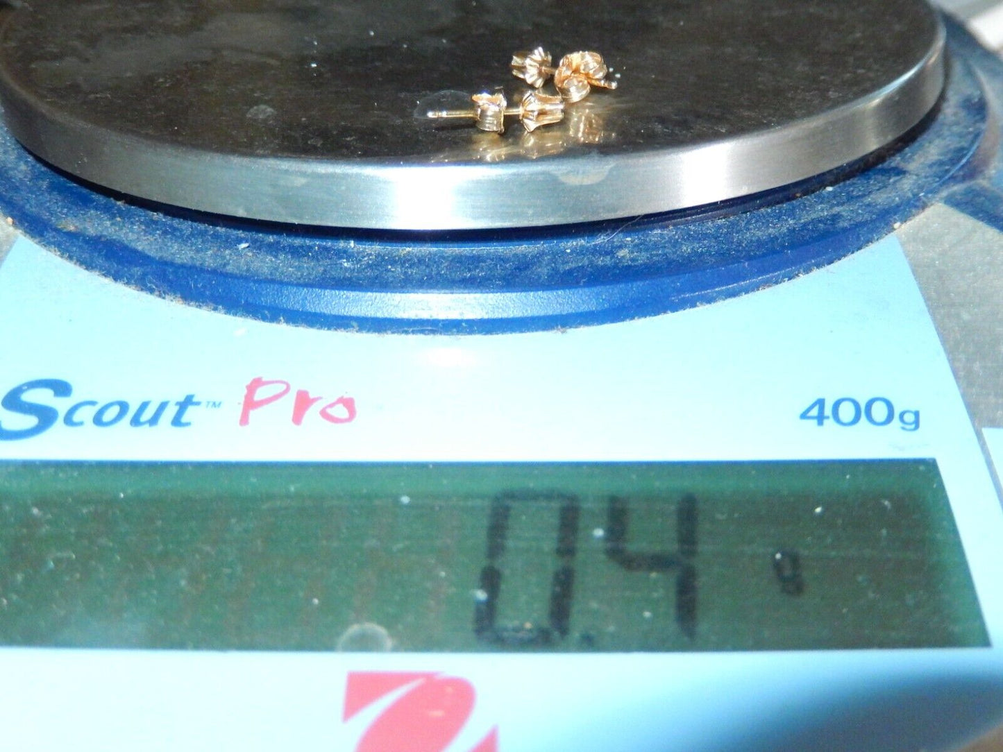 *VINTAGE*- 14k Yellow Gold - Diamond Buttercup Earrings