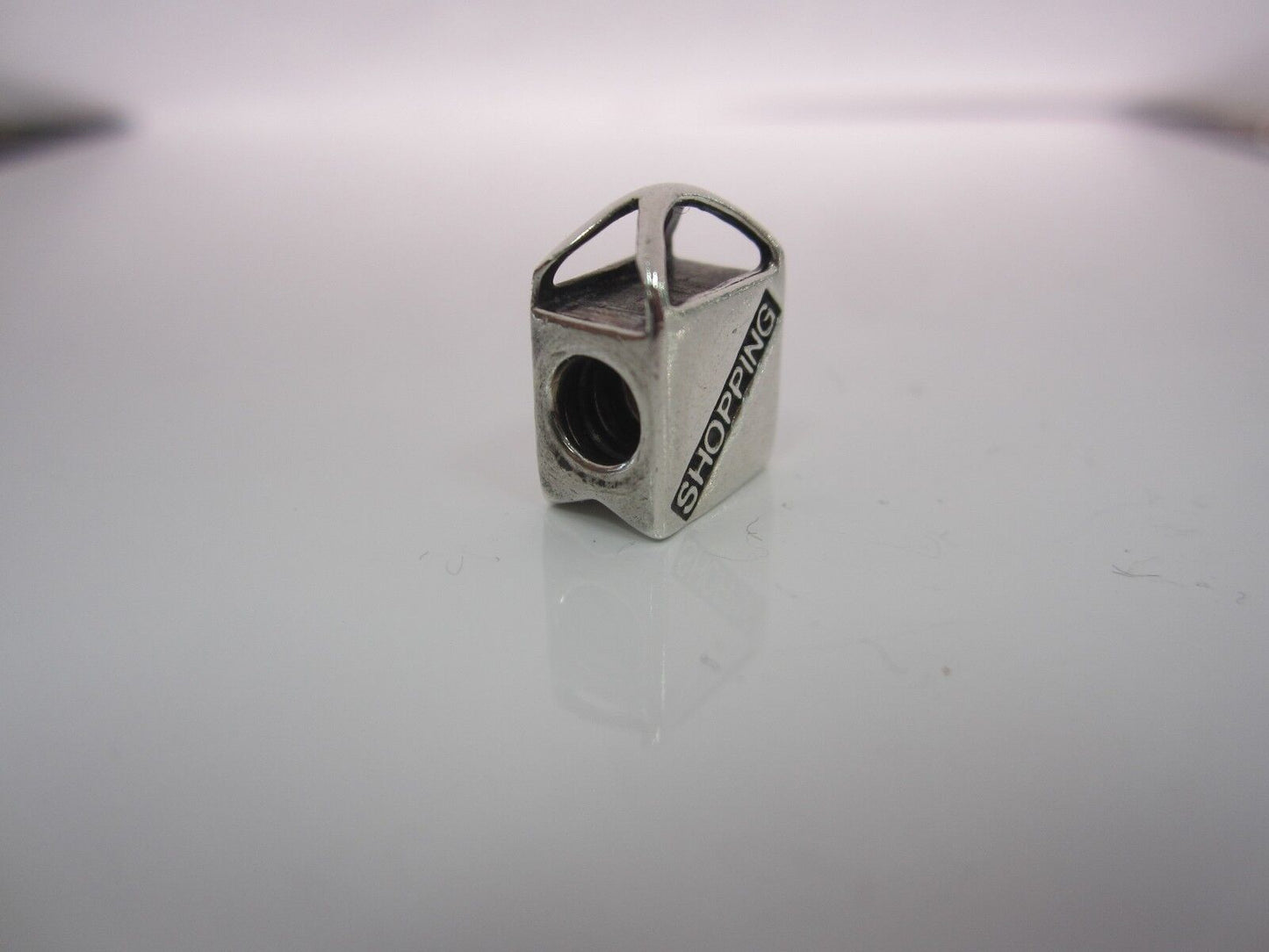 Genuine Silver Chamilia "Shopping Bag GA-115" Bead 4.1 grams (B2461)