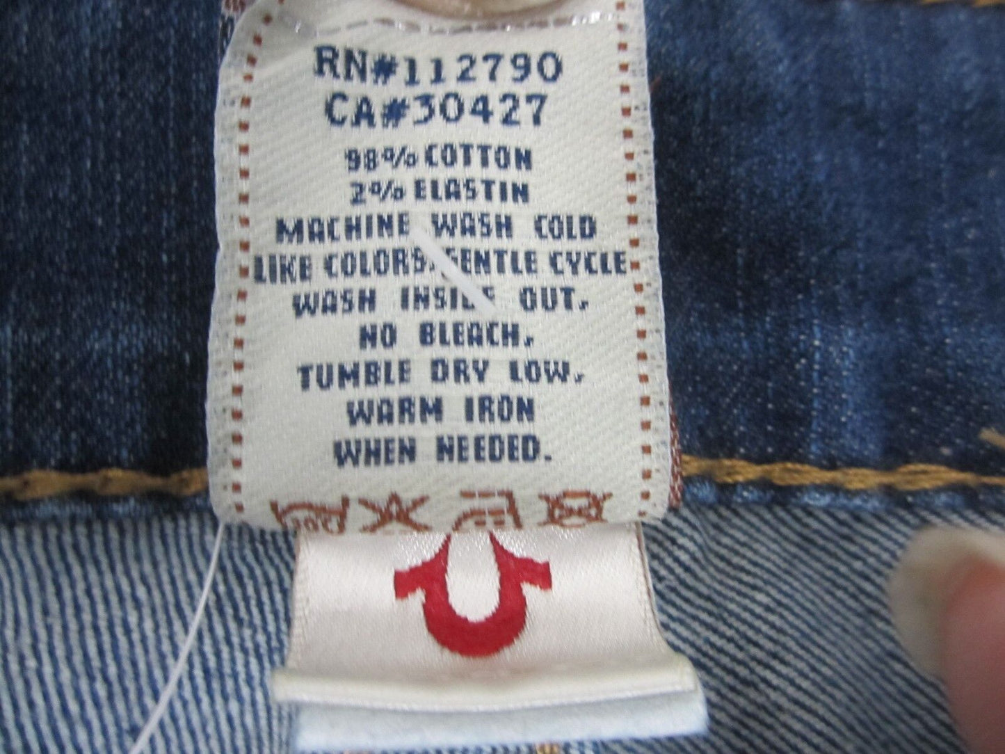 AUTHENTIC Nice Pre Owned Ladies True Religion Joey Jeans Size 28 x 33 Inseam