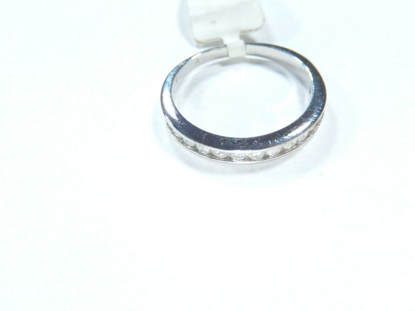 *NWT* 10K White Gold 2/5CT Diamond Wedding / Anniversary Band Ring Size 7.75