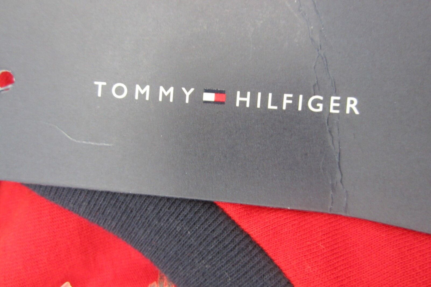 *NWT* Unisex Tommy Hilfiger Long-Sleeve Tee (T) Shirt Color Block Size XL (20)