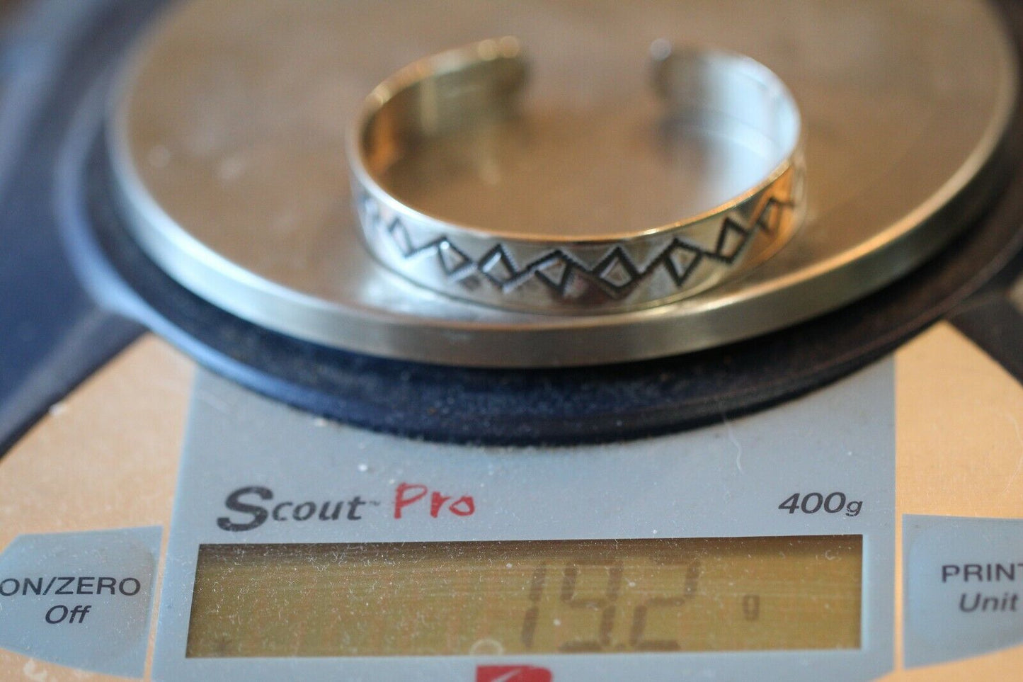 *VINTAGE* Native American Navajo Sterling Silver Cuff