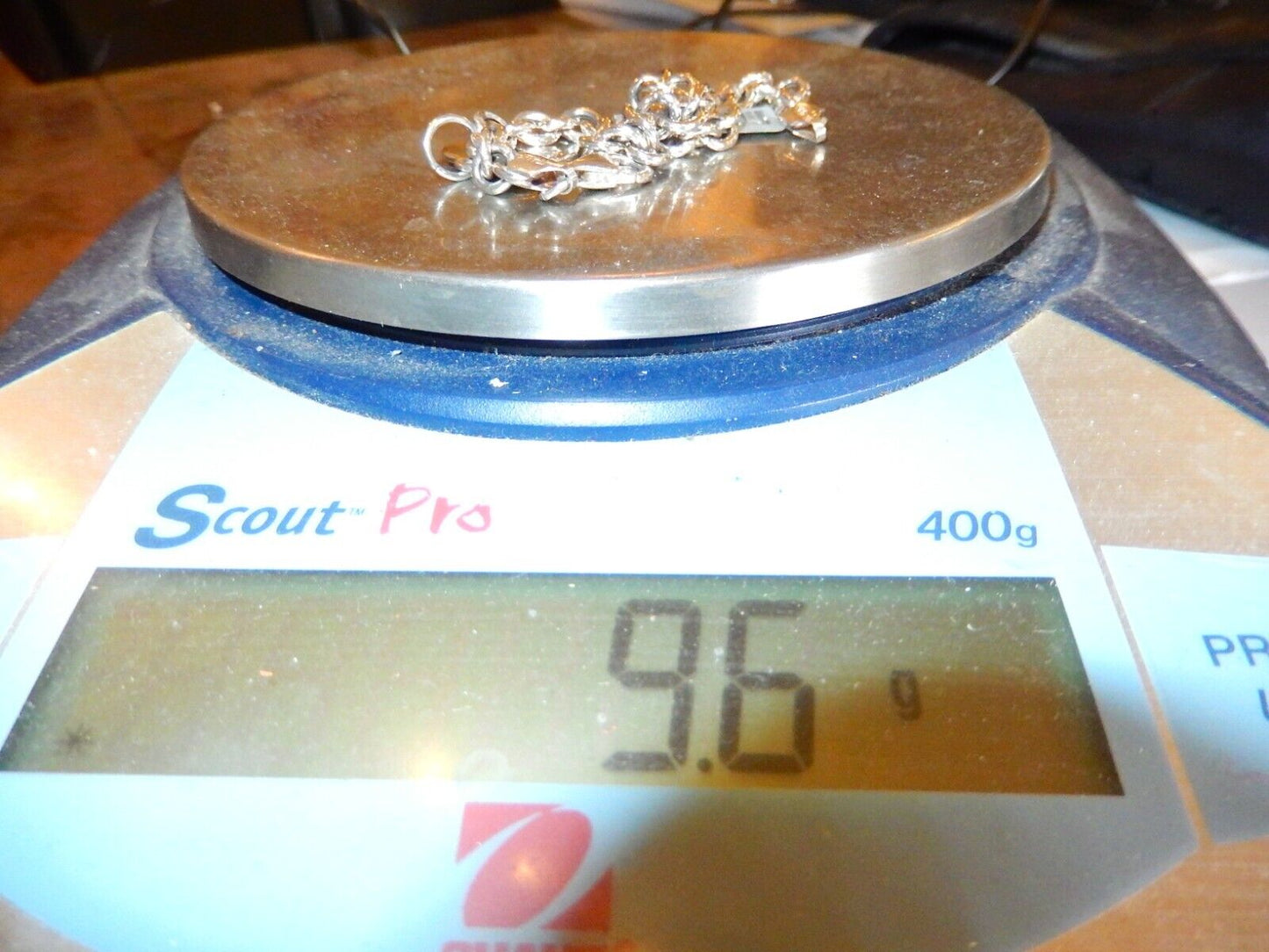 Sterling Silver 5.50 mm Rolo Link Chain Bracelet w/ Heart Tag Charm 7"