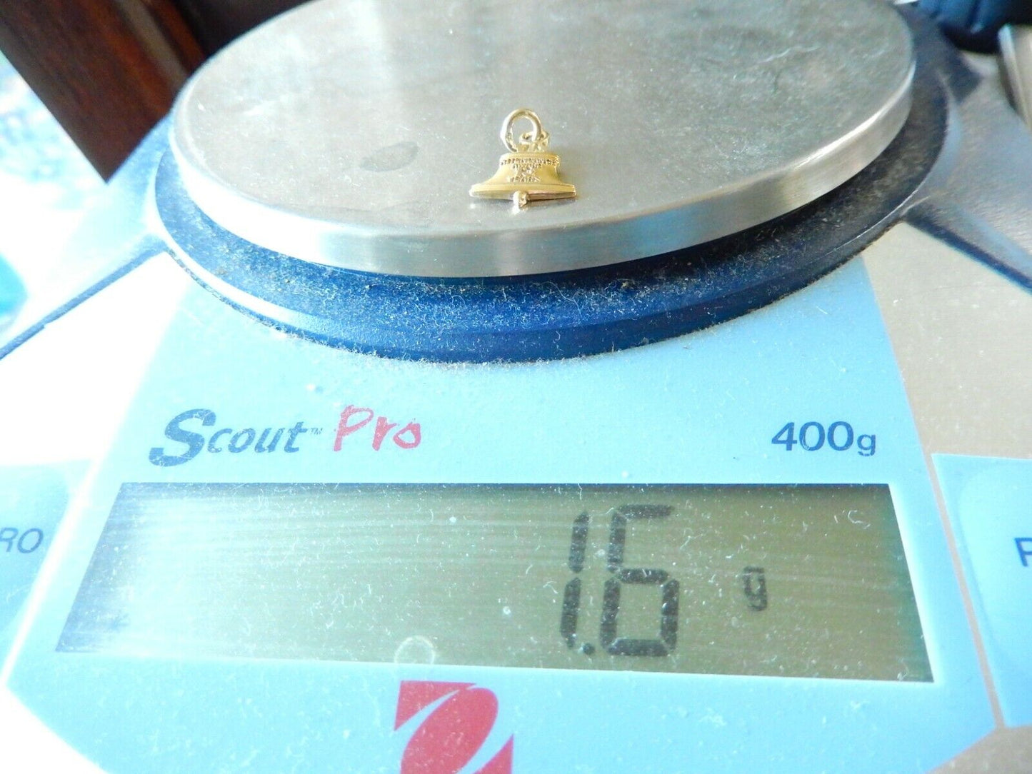 *VINTAGE* 14K Yellow Gold Bell Telephone Pendant / Charm