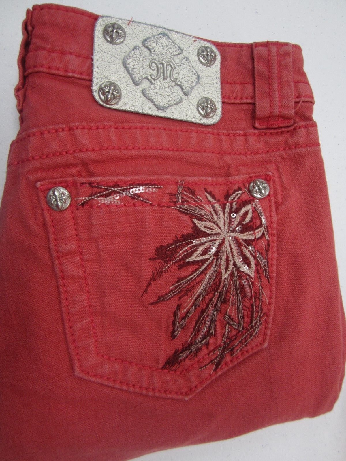 MINT Miss Me Jeans JP5636 S3 Skinny Ruby Color Super Cute Size W27 x L30