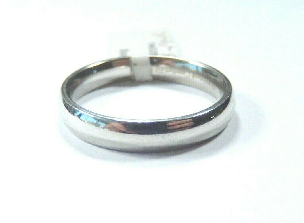 14K White Gold Benchmark 4mm Comfort Fit Men Or Women Wedding Band Ring Sz 9.25