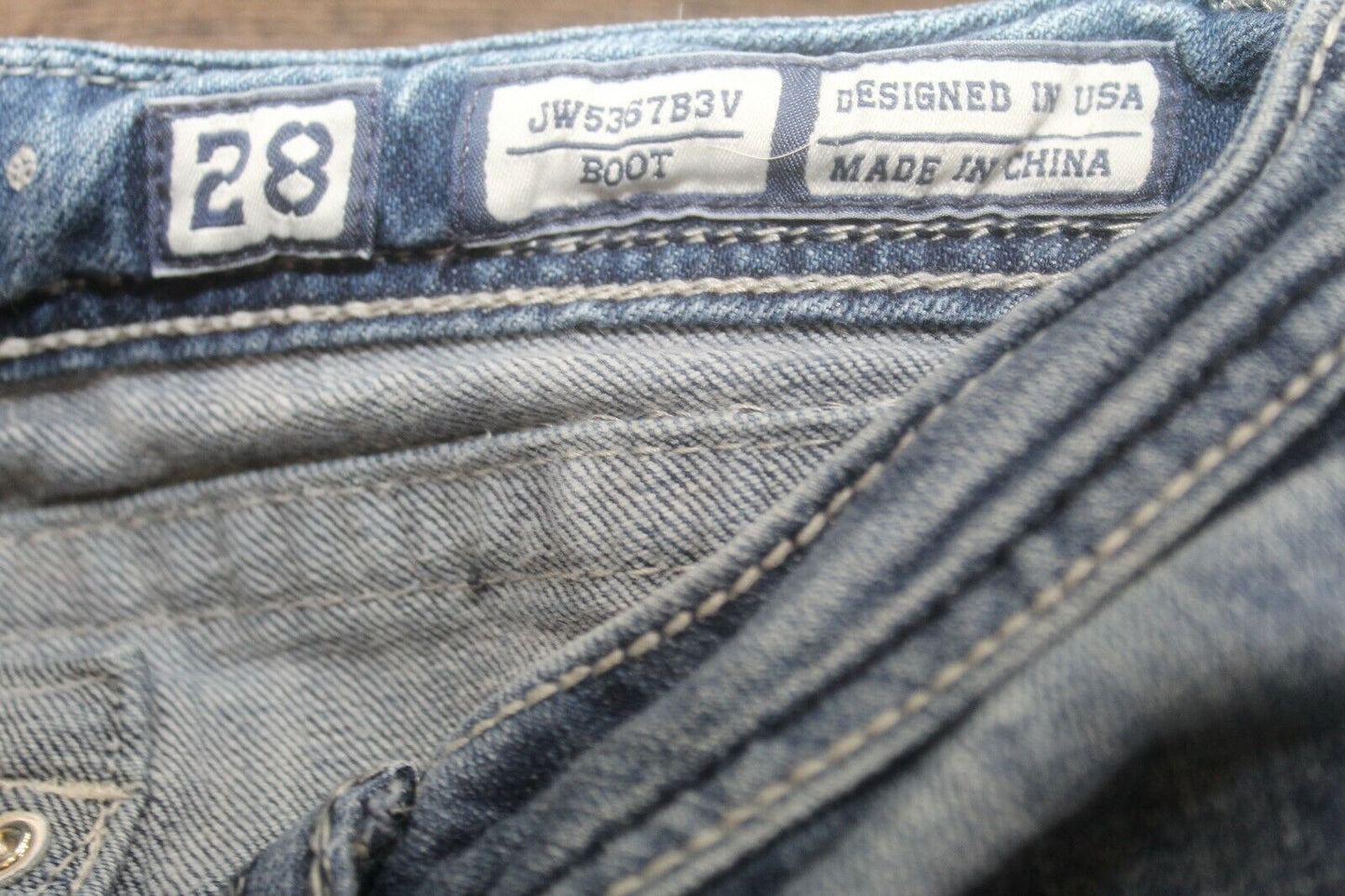 *MINT* MISS ME Jeans Boot Cut Embellished Women's Size W28 x L31