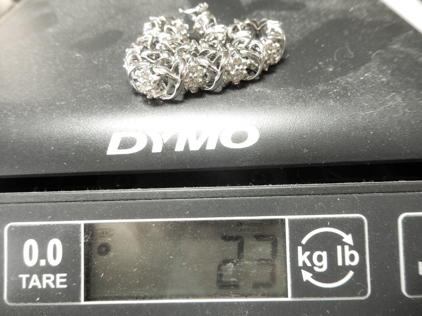 4.75 CT Natural Round Cut 119 Diamond Heavy Bracelet in 14k White Gold 7.5"