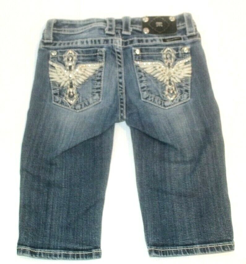 Miss Me Girls Cross Wings Bermuda Shorts Size 14