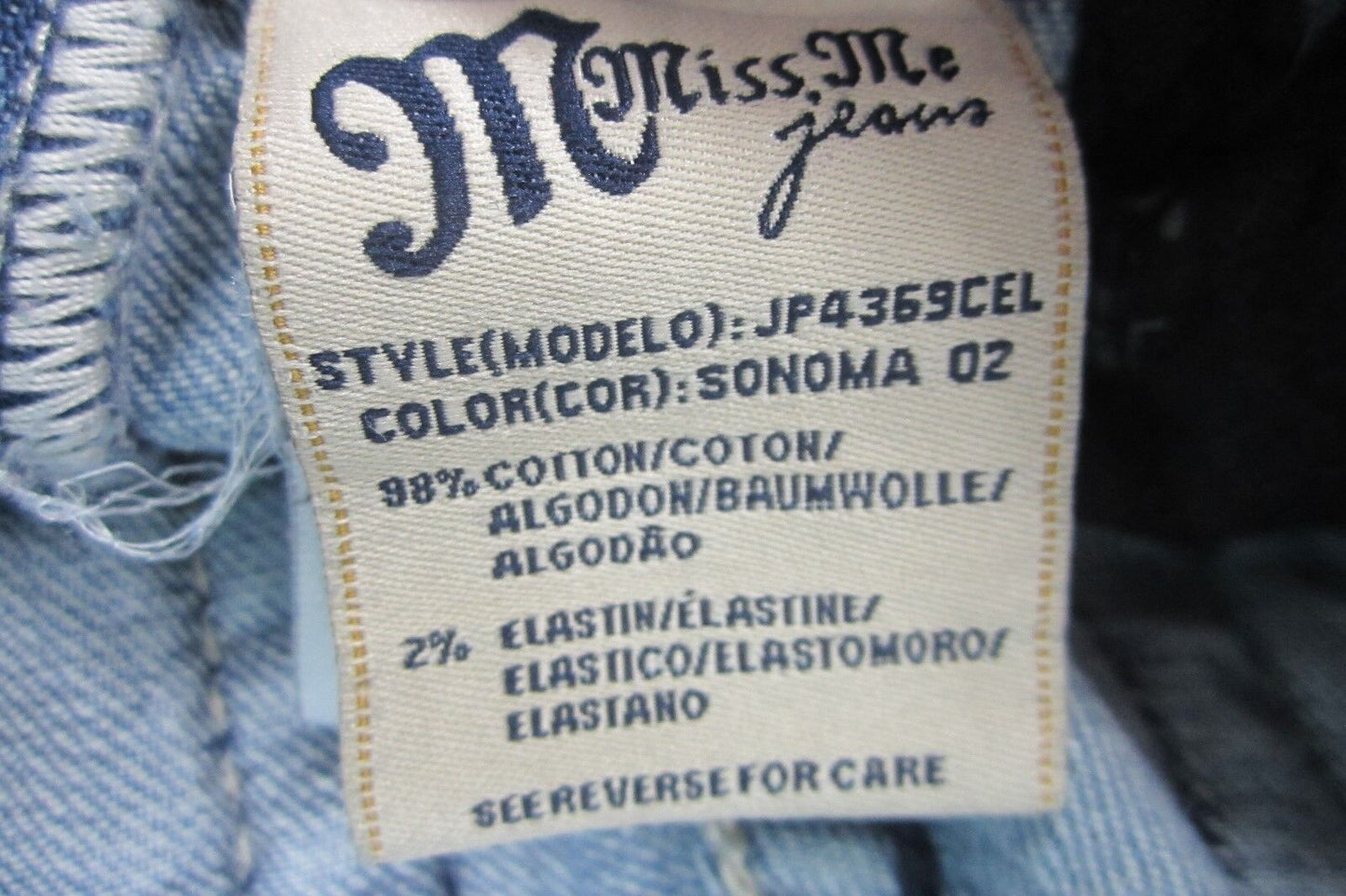 *NICE* MISS ME Boot JP436g Stretch Medium Blue Denim Jeans Womens Size 25 x 32