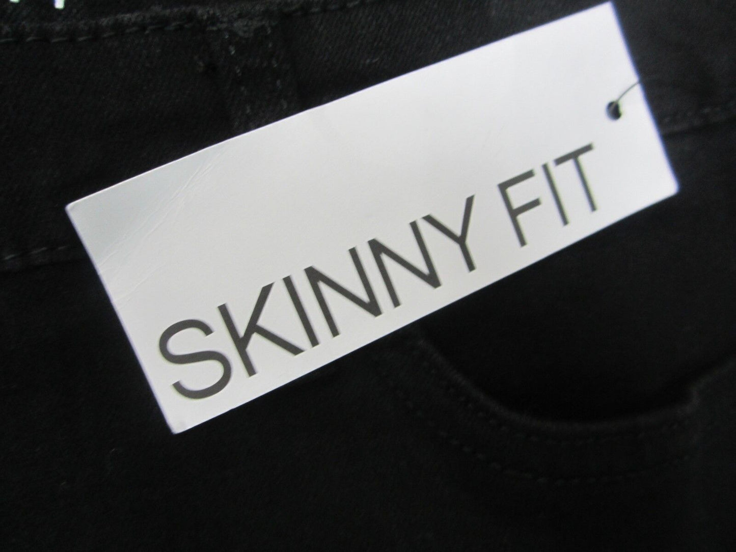 NWT HANNAH Black Women's Denim Jeans Skinny Fit Size12 Short Skinny X 28" Inseam