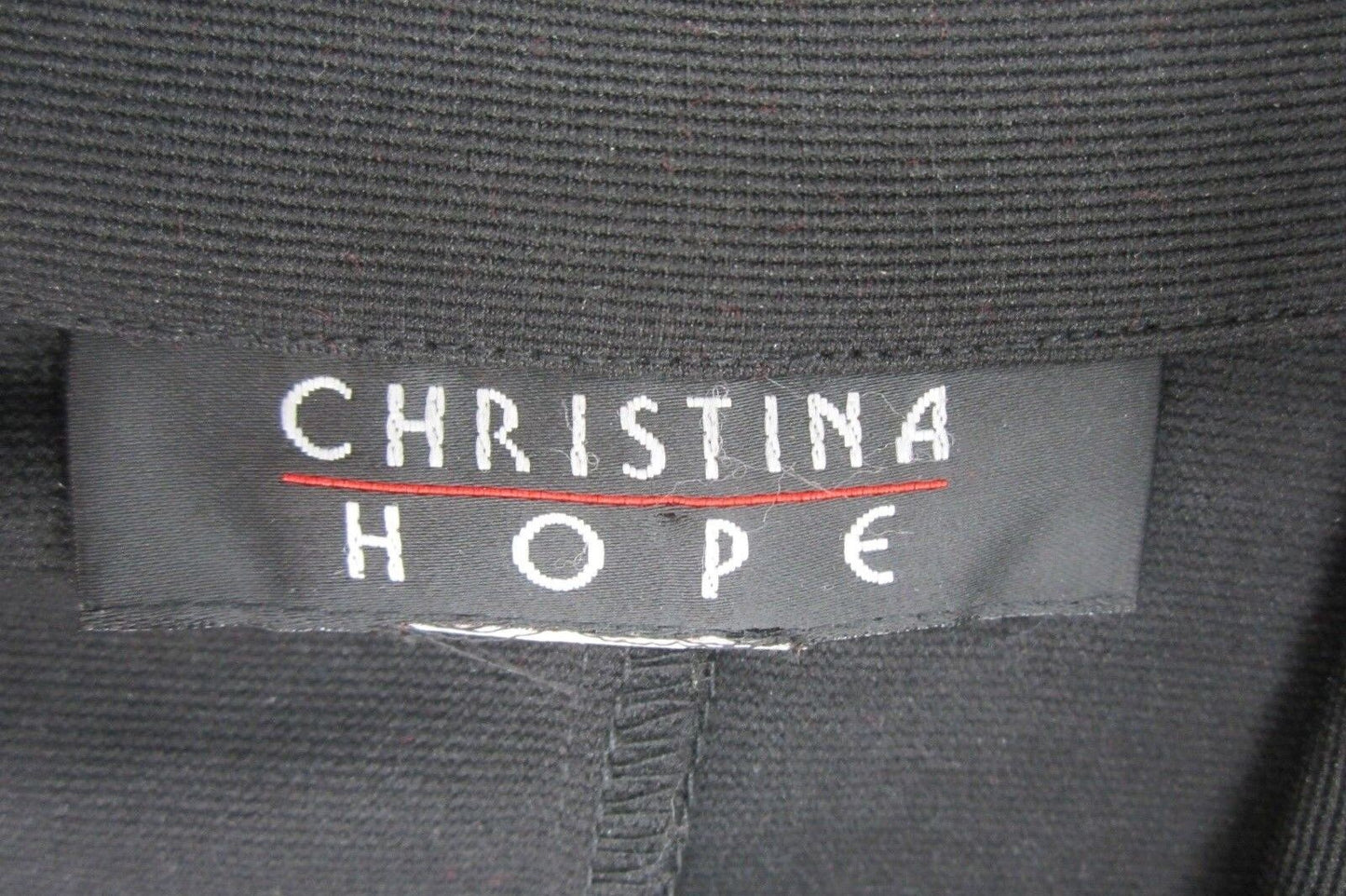 Christina Hope Women's Black Americana Girl Polyester Front Zip Jacket Sz Med