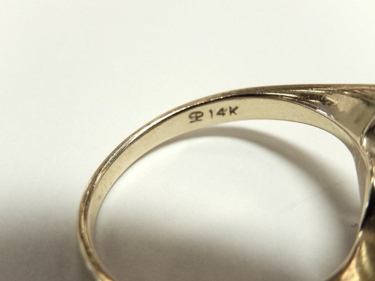 *MINT* Vintage 14k Yellow Gold 8.5mm AAA Quality Pearl Ball Ring Size 7.25
