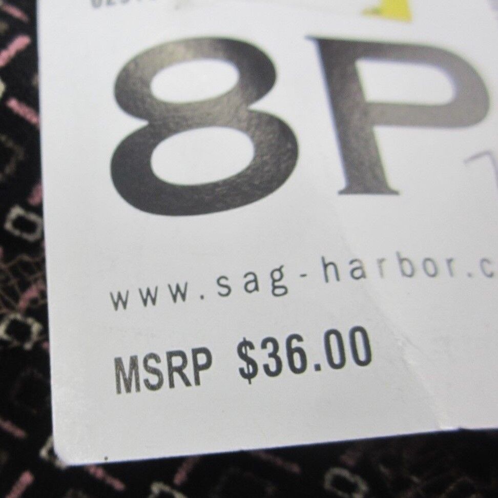 *NWT* SAG HARBOR Womens Button Down Shirt Top Long Sleeve Collar Size 8P