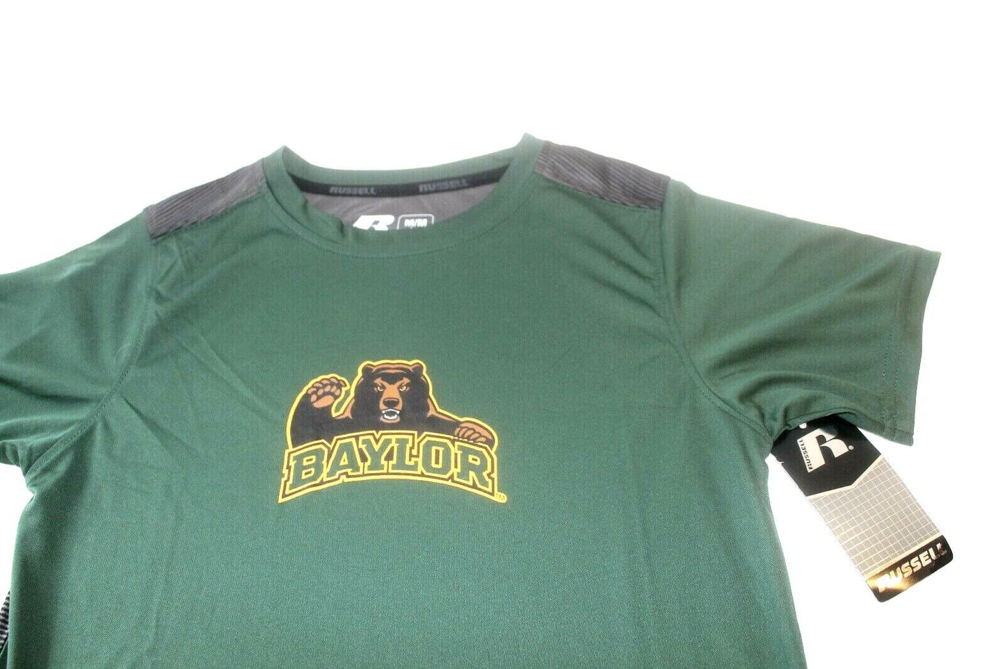 *NWT* RUSSELL Youth Boys Baylor Bears Short Sleeve Polyester T Tee Shirt Med